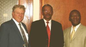 Daniel Yamshon, Mr. Assefa Keseto, Minister of Justice and Prof. Ernest Uwazie in the minister’s chambers in Addis Ababa, Ethiopia.